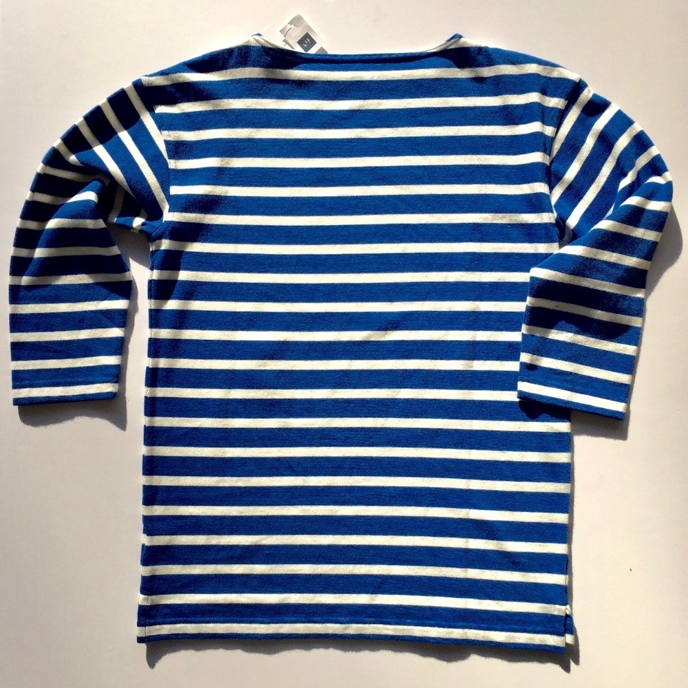 Gap Sailor Relaxed Fit Striped Crew Pullover - Picture 3 of 3
